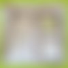 Box gant de toilette et 8 lingettes couleur verte et blanche