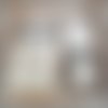 Box gant de toilette et 8 lingettes couleur noire et blanche
