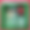 Box gant de toilette et 8 lingettes couleur vert
