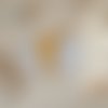 Lot de 6 lingettes bébé coton et nid d'abeilles moutarde