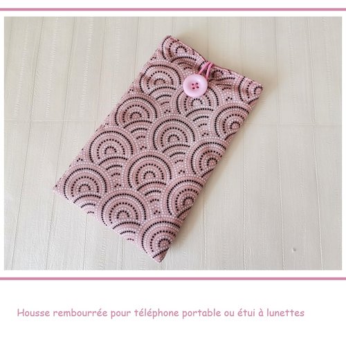 Housse/étui rembourré téléphone portable/étui à lunettes