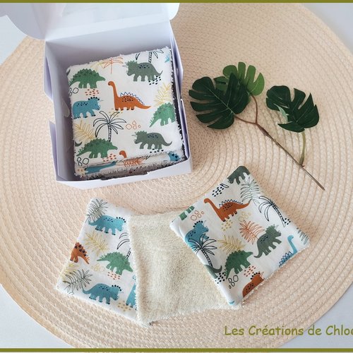Boite de 14 lingettes lavables pour bébé coton et éponge