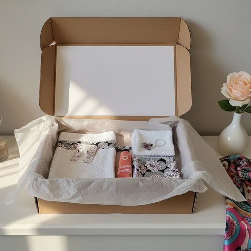Coffret toilette cadeaux femme blanc