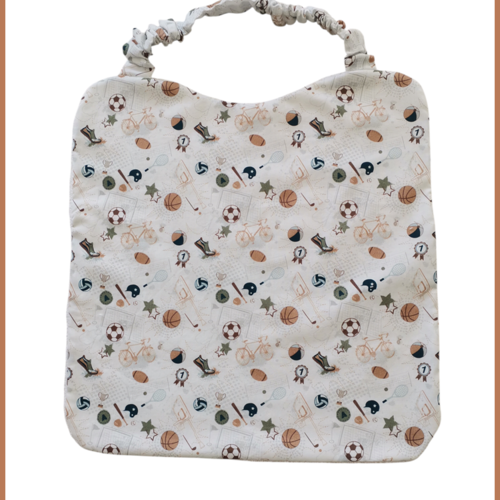 Serviette de cantine élastique motifs sports
