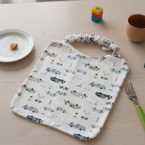 Serviette de cantine élastique motifs voiture ancienne