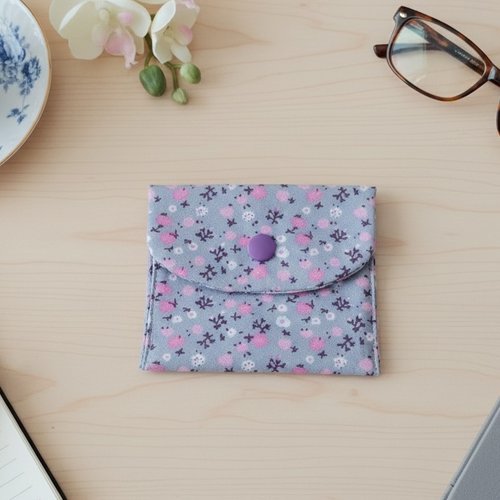 Porte carte ou monnaies tissus coton