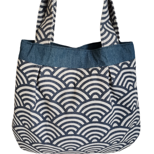 Sac à main coton et jean