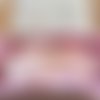 Coffret naissance tissu rose motifs cornets de glace
