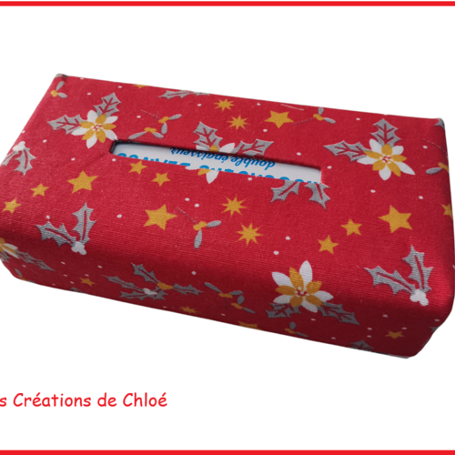 Housse pour boite à mouchoirs thème noël