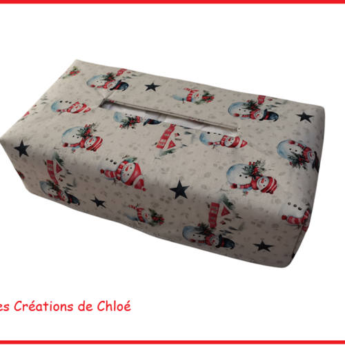 Housse pour boite à mouchoirs thème noël