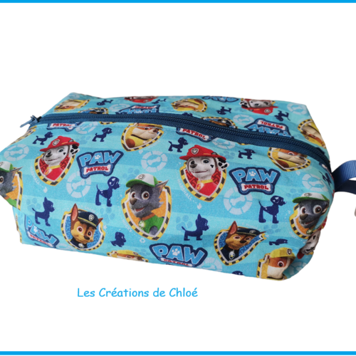 Trousse enfant pat patrouille fond bleu