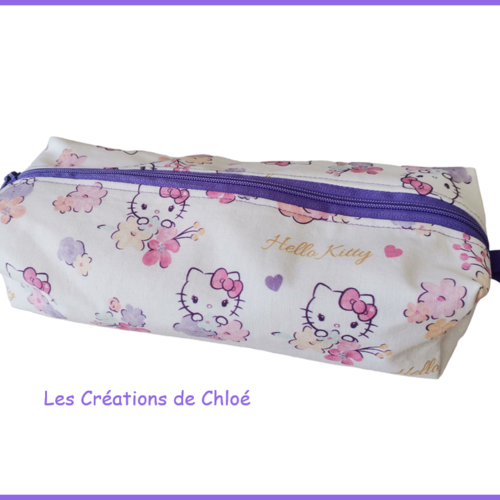Trousse d'école fille motif hello kitty