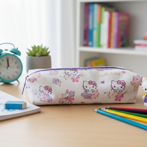 Trousse d'école fille motif hello kitty