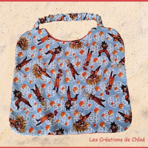 Serviette de cantine élastique motif dragon ball z