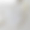 Lot de 2 bavoirs bébé double gaze blanche et éponge bambou