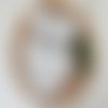 Lot de 2 bavoirs bébé double gaze blanche et éponge bambou