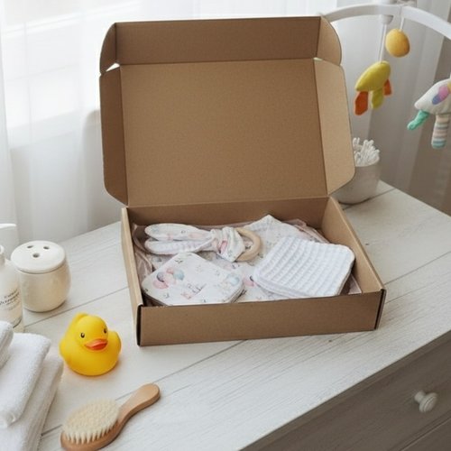 Coffret naissance/box naissance blanc ourson