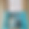 Box gant de toilette et 8 lingettes couleur bleu ciel