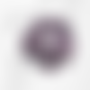 Chouchou coton noir et violet