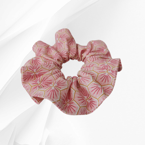 Chouchou coton rose