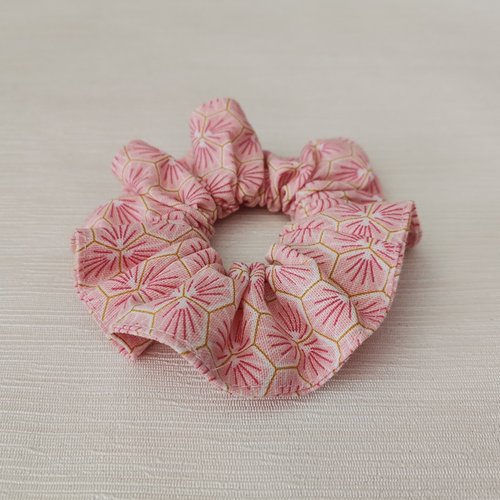 Chouchou coton rose