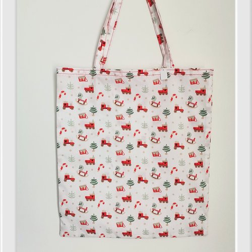 Sac tote bag de noël