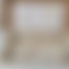 Coffret naissance/box naissance tissus beige et lapins