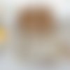 Coffret naissance/box naissance tissus beige et lapins