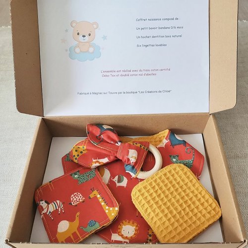Coffret naissance/box naissance 6 lingettes