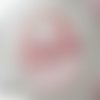 Bavoir bébé coton et imprimé avec dentelle