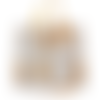 Tote-bag coton beige et motif marguerites