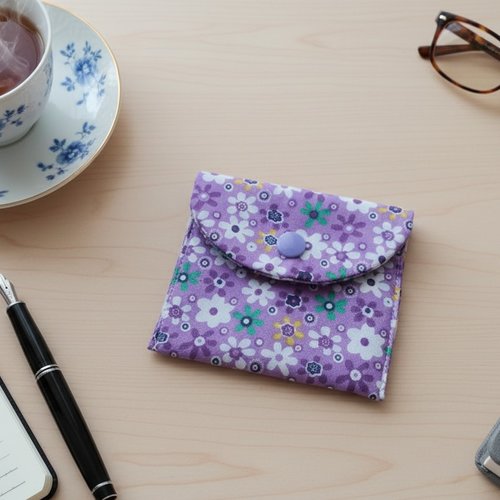 Porte carte ou monnaies tissus coton