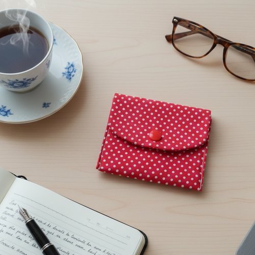 Porte carte ou monnaies tissus coton