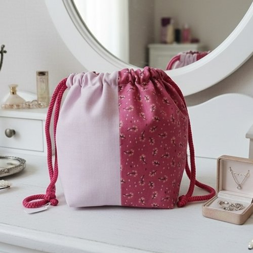 Pochon / sac en patchwork origami
