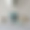 Lot de 12 lingettes démaquillantes et panier assorti - turquoise