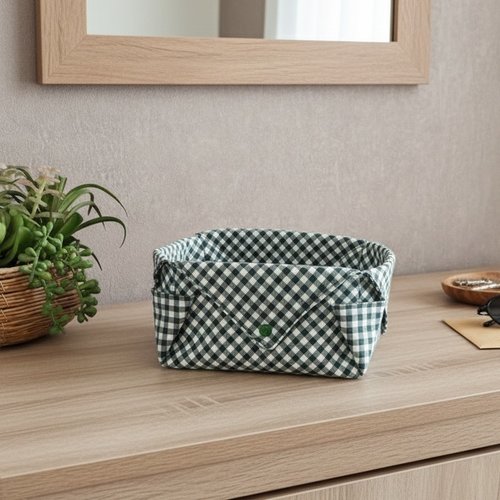 Panier/corbeille tissus vichy