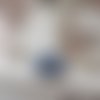 Chouchou coton bleu et blanc