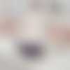 Chouchou coton noir et violet