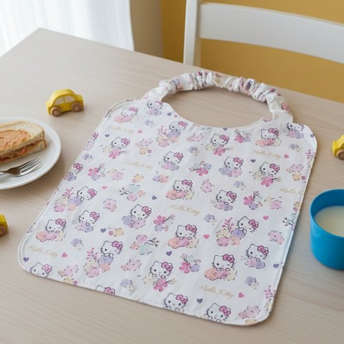 Serviette de cantine élastique motif hello kitty