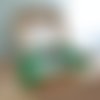 Box gant de toilette et 8 lingettes couleur vert