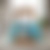 Box gant de toilette et 8 lingettes couleur bleu ciel