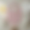 Bavoirs bébé coton et nid d'abeilles rose saumon