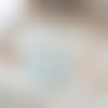 Bavoirs bébé coton et nid d'abeilles blanche