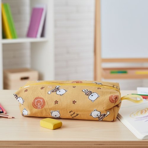 Trousse d'école fille ou garçon motif oursons