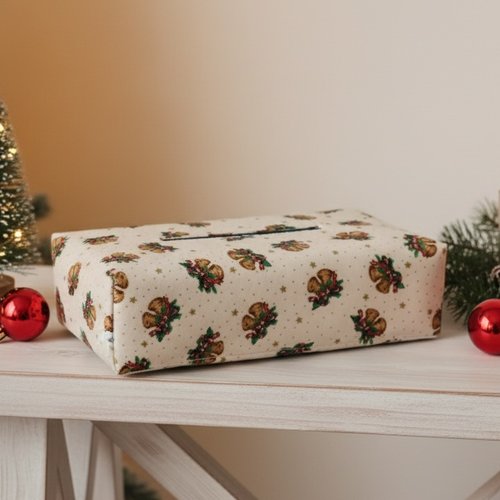 Housse pour boite à mouchoirs thème noël
