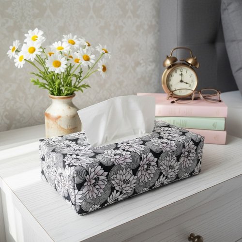 Housse pour boite à mouchoirs coton imprimé