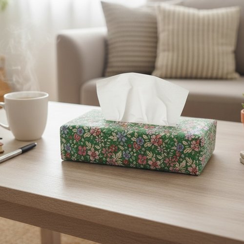 Housse pour boite à mouchoirs coton imprimé