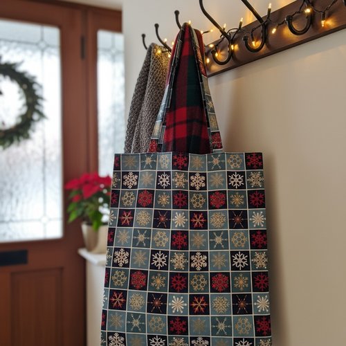 Sac tote bag de noël