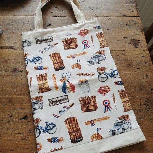 Sac à petits pains motifs baguettes