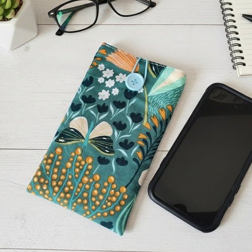 Housse/étui rembourré téléphone portable/étui à lunettes